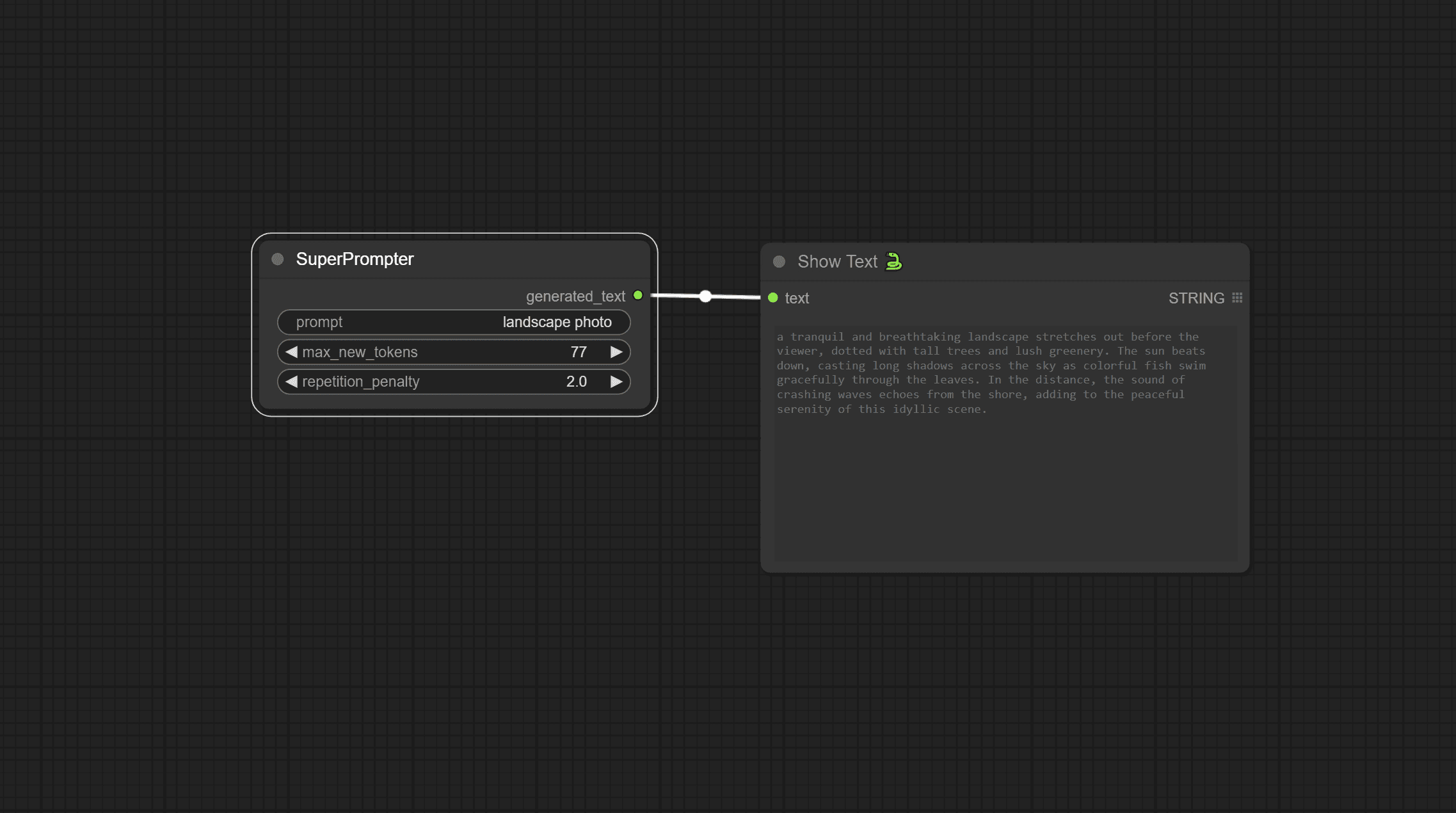 ComfyUI SuperPrompter: 77M Parameter Prompt Enhancer