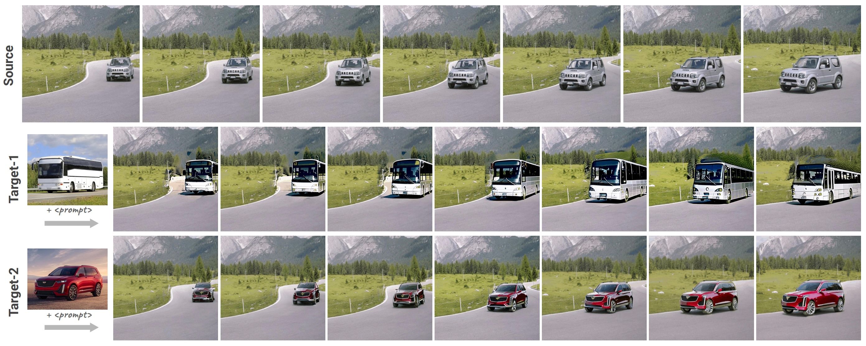 GenVideo: One-shot Target-image and Shape Aware Video Editing using T2I Diffusion Models