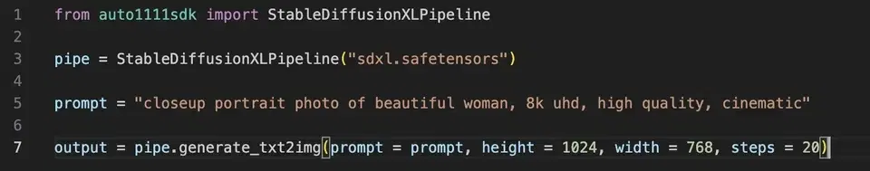 Auto 1111 SDK/Python Client